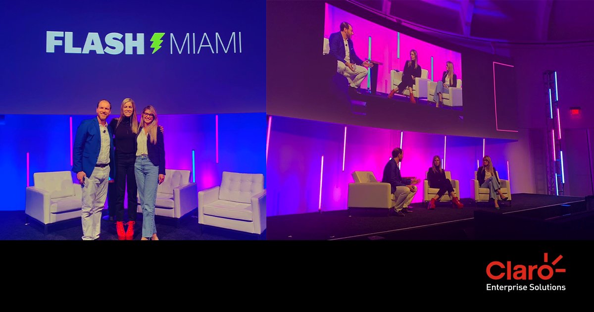USClaro's tweet photo. ⭕️What an amazing time yesterday at #FLASHMiami! Thank you @Drift for the invitation! We had a great conversation in which we were able to deep-dive into how companies can leverage conversational AI while accelerating revenue. #EvolveTogether @Cami_llia #DriftConversationCloud https://t.co/K0SVDK3SGf