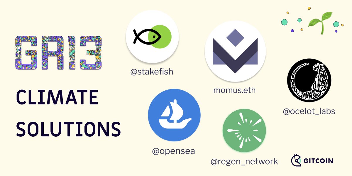 gitcoin's tweet image. 🌱 Let's highlight the Climate Solutions round! 🌱

Climate is among the most fundamental and important public goods. We’re excited to play our part in supporting a healthy 🌍

Learn more about the round and discover grants that need your support, a 🧵