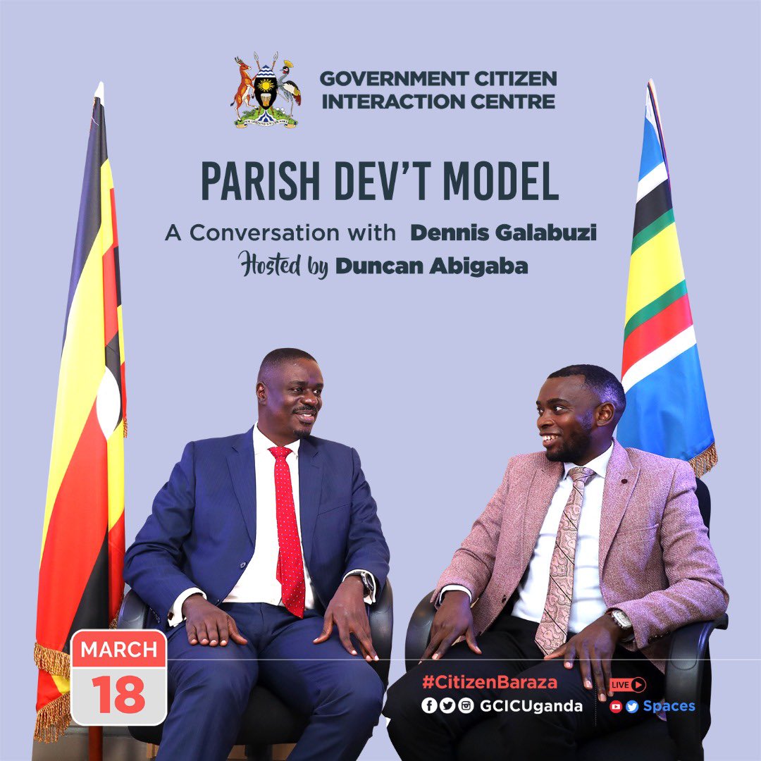 All your questions about the #ParishDevelopmentModel are to be answered tomorrow at 10am in the #CitizenBaraza. Tune in @GCICUganda.