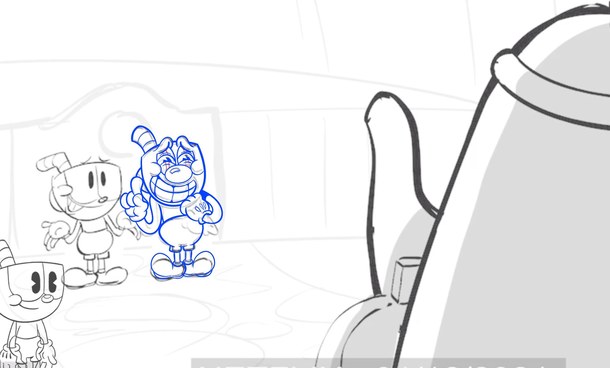 I was bored, so i decided to try to color and render Cagney's storyboard  for his unreleased episode of the Cuphead Show! : r/Cuphead