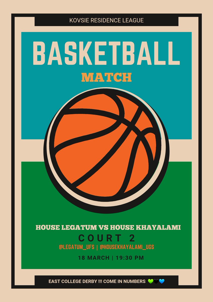 Legatum_UFS's tweet photo. Action Packed Friday. ⚽️ | 🏀 | 🔥
@Tswelos_UFS 
@Villa_UFS 
@Khayalami_UFS 

𝖁ig Matches Ahead 💪🔥

#Pushin_L 💚🖤💙 https://t.co/BCBIKkyJVV