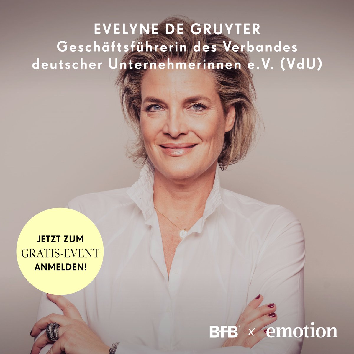 BFB_FreieBerufe's tweet photo. Zum Abschluss der #webconvention mit @EmotionMagazin zeigt sich @E_deGruyter tatkräftig: "Wir reiten die Welle mit, aber treiben sie auch voran." Mit dem @VdU_eV möchte sie Vorschläge für die Vereinbarkeit liefern & sieht riesige Chancen für #gründerinnen. Wir freuen uns darauf! https://t.co/oM88R6UbYk