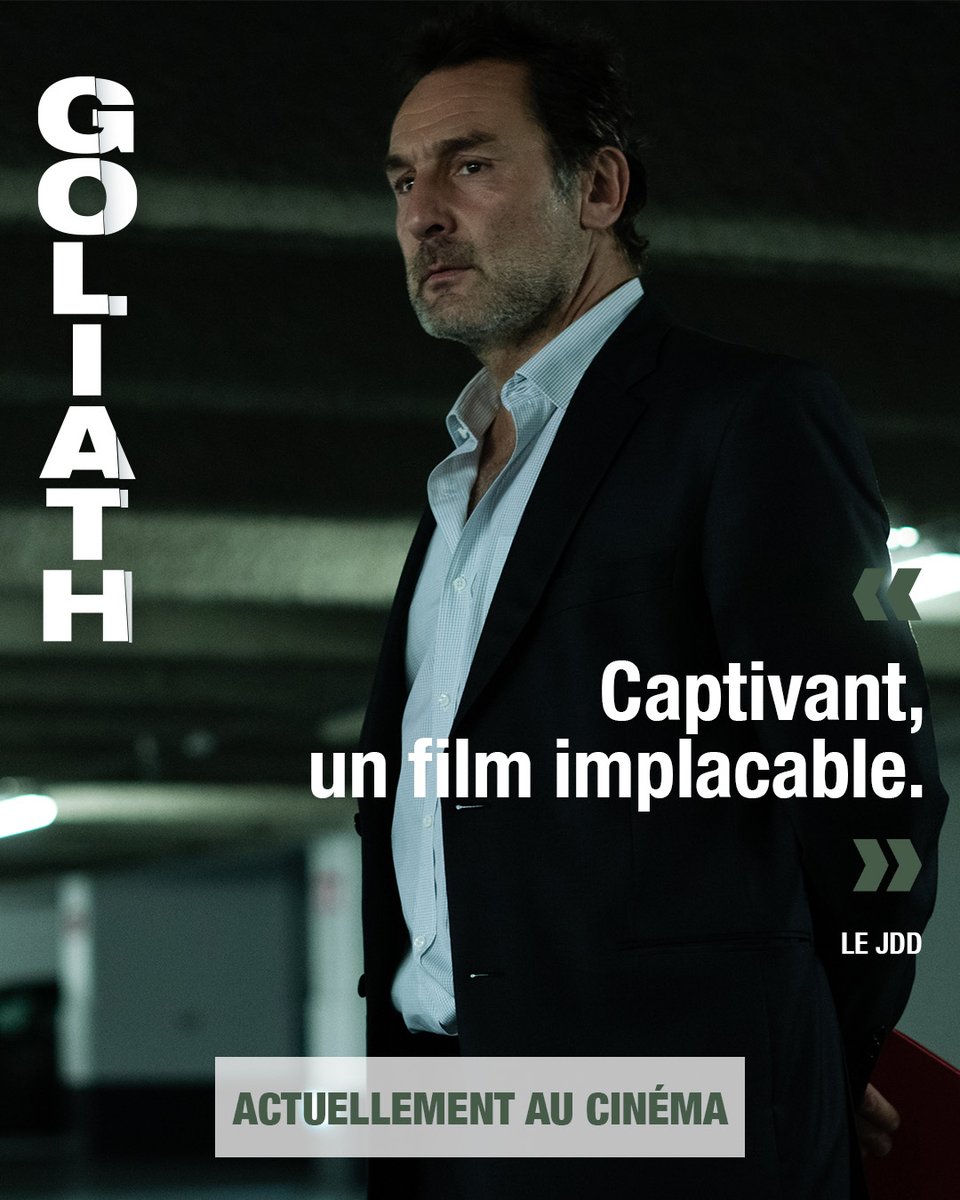 StudiocanalFR's tweet photo. "Captivant, un film implacable." Le JDD
GOLIATH est actuellement au cinéma ➡️ https://t.co/H8pW2dW1Ak
#GoliathLeFilm #FredericTellier
@EmmBercot @pierreniney https://t.co/7bqG5EiCJi
