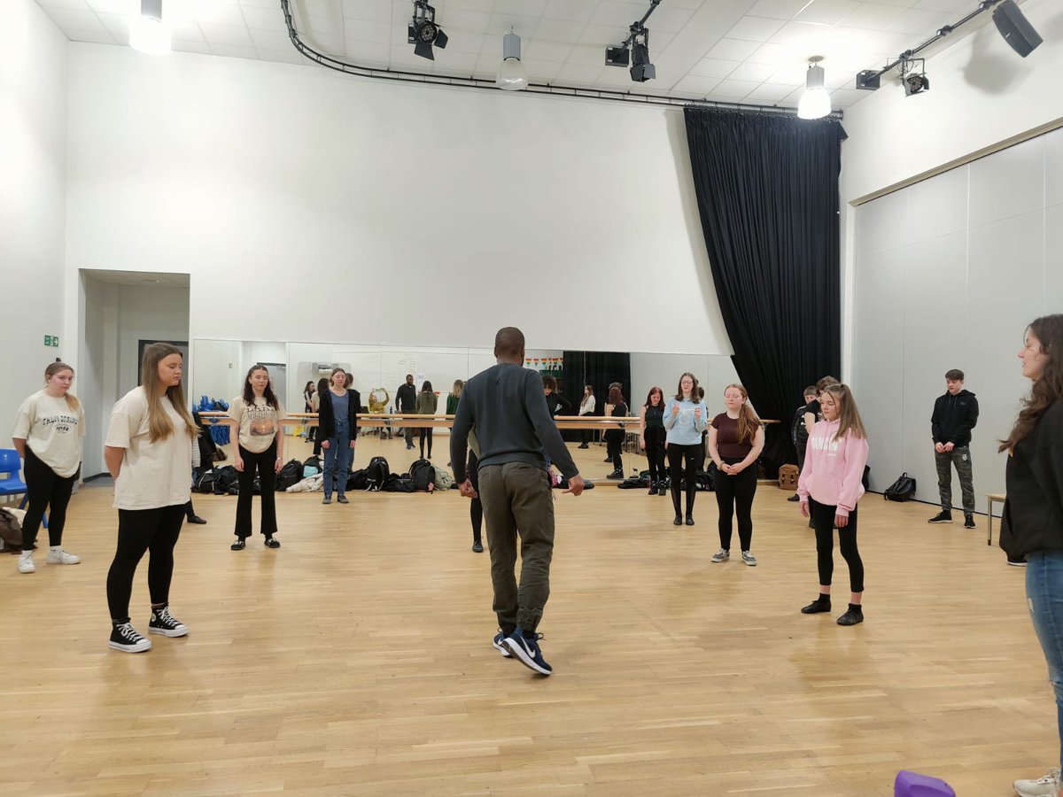 Fxscreative's tweet photo. So great having the @NYTofGB in today. Students loved the workshops and smashed the auditions. https://t.co/EM7xUnnQuG