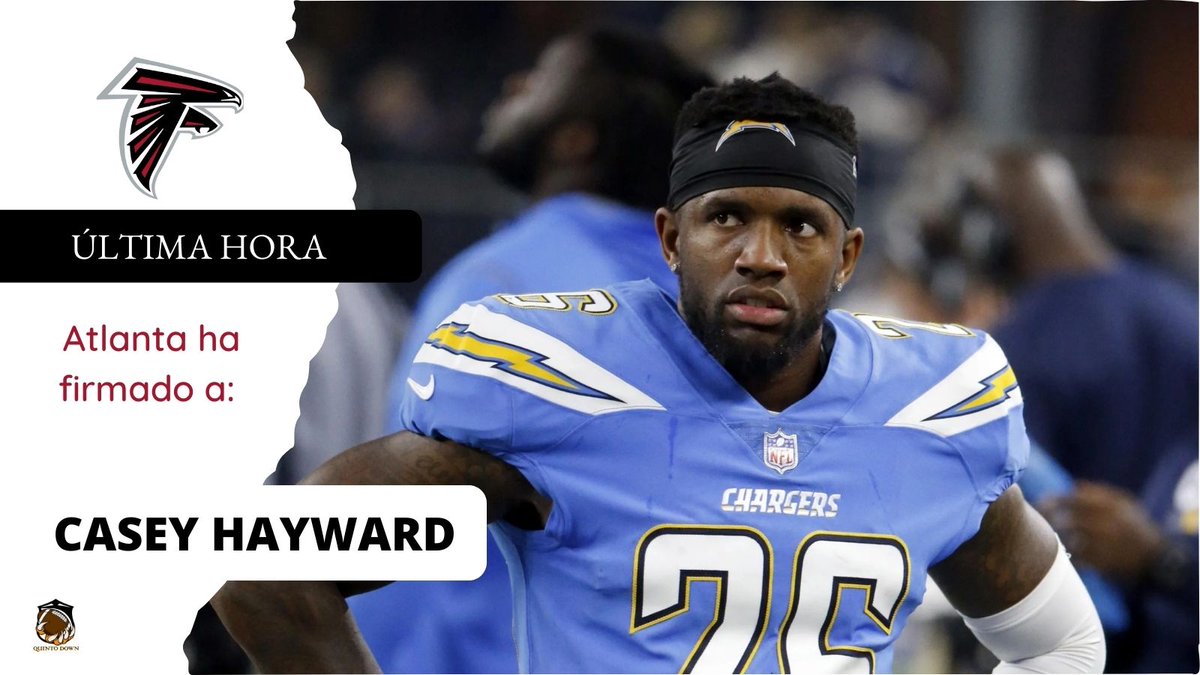 ElQuintoDown's tweet photo. Para que @kylepitts__ no se enoje con nosotros. El CB Casey Hayward firma con los #Falcons en un contrato por 2 años y $11MDD. https://t.co/tmDKLZra9f