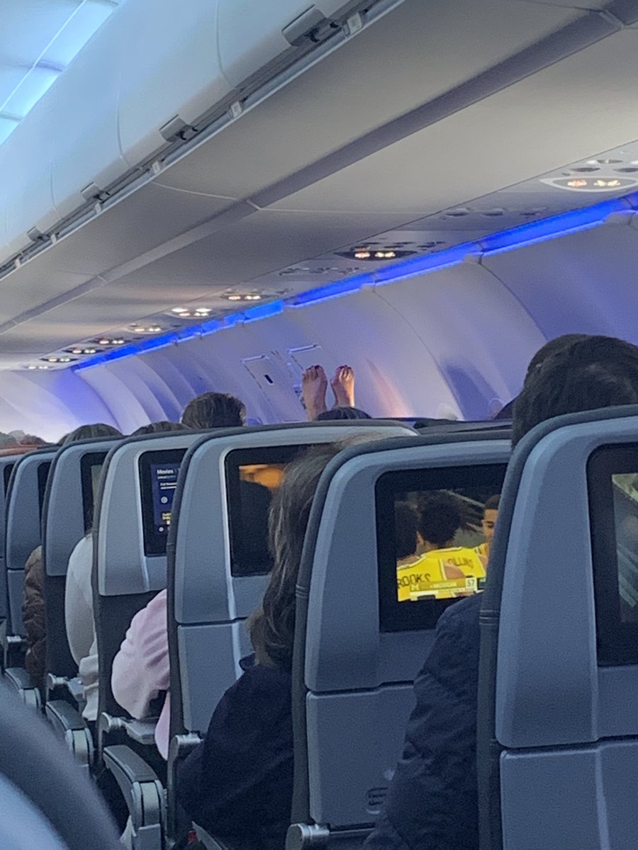 Cait_Who's tweet photo. A flight attendant just alerted this person that, no… https://t.co/CcROXVgtvu