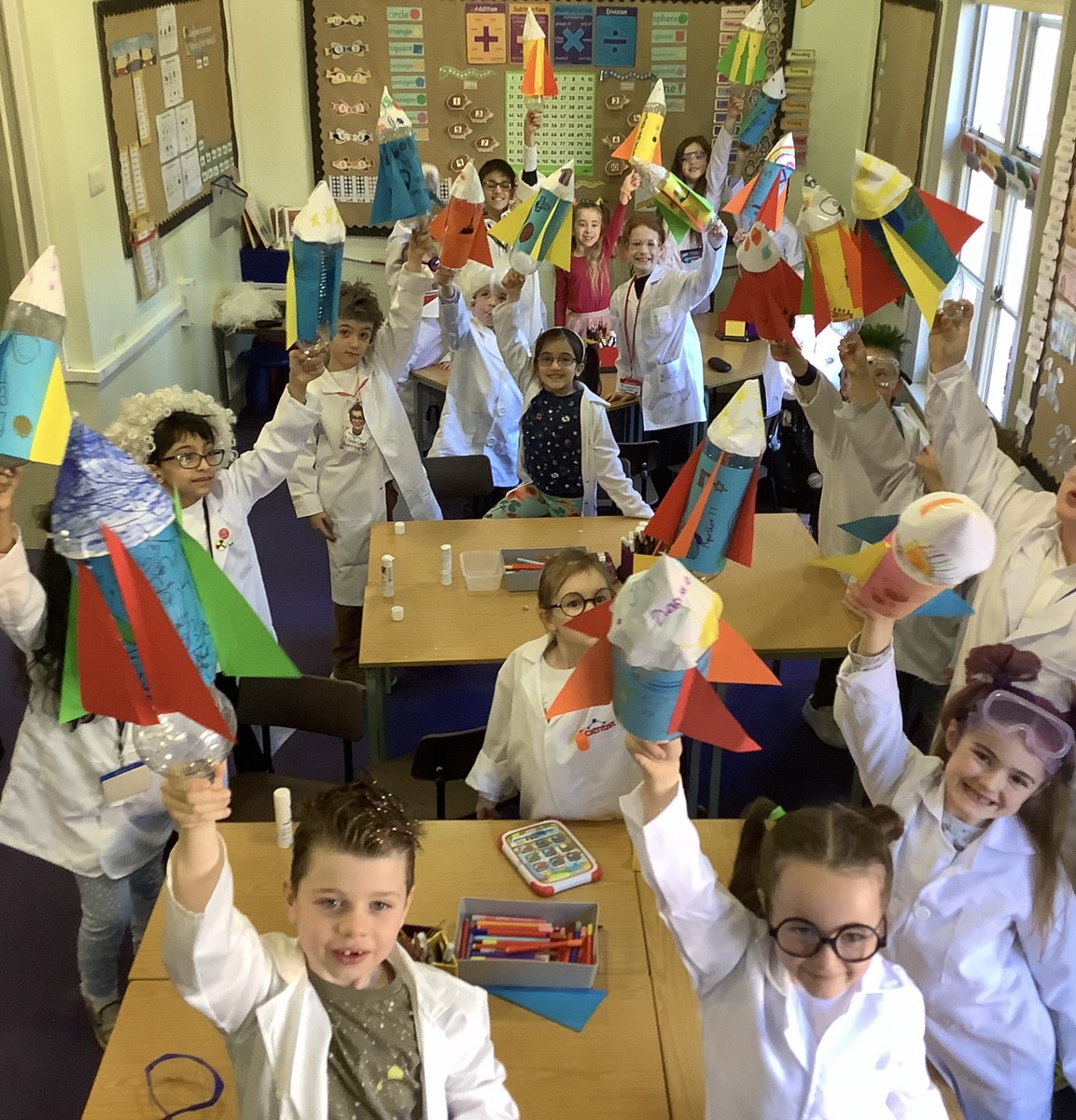 BromsPrePrep's tweet photo. Year 2 are enjoying Rocket Day today. Some out of this world activities are happening at School! 🚀 #BromsYr2 #BromsPrePrep #SchoolTopic #RocketDay https://t.co/RPFp6kaEnK