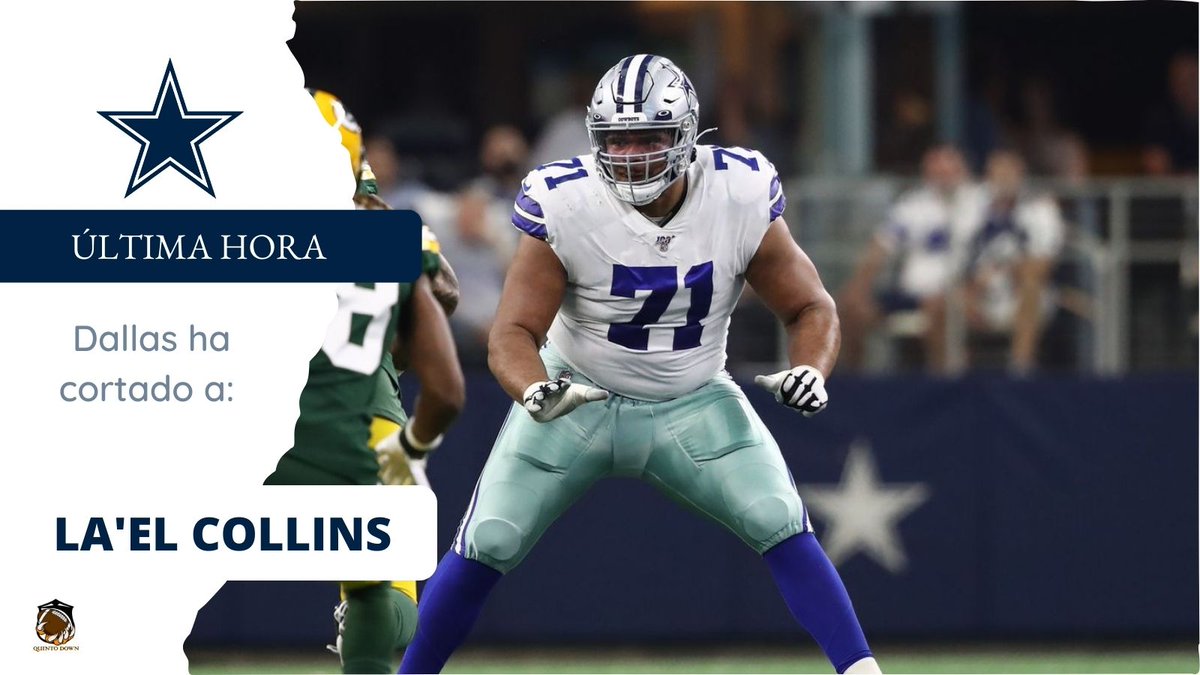 ElQuintoDown's tweet photo. Los #Cowboys dejan en libertad al T La'el Collins. Ningún equipo quiso realizar un traspaso por él y, por ende, Dallas termina rescindiendo su contrato. https://t.co/NbAQ8BsTfM