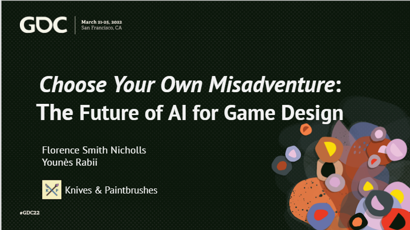First slide of the talk with the title Choose Your Own Misadventure