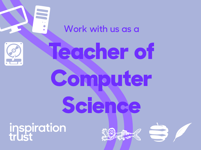 Inspiration Trust (@inspirationeast) on Twitter photo We are seeking to appoint an inspiring, innovative, and dedicated Teacher of Computer Science at three of our fantastic schools - <a href="/GYCA_charter/">GYCA</a>, <a href="/SirIsaac6thForm/">Sir Isaac Newton Sixth Form</a> and <a href="/JaneAusten_Coll/">Jane Austen College</a>. Read about the roles here 👇
#GoForwardThursday
ow.ly/Mbyc50IlvNM We are seeking to appoint an inspiring, innovative, and dedicated Teacher of Computer Science at three of our fantastic schools - <a href="/GYCA_charter/">GYCA</a>, <a href="/SirIsaac6thForm/">Sir Isaac Newton Sixth Form</a> and <a href="/JaneAusten_Coll/">Jane Austen College</a>. Read about the roles here 👇
#GoForwardThursday
ow.ly/Mbyc50IlvNM