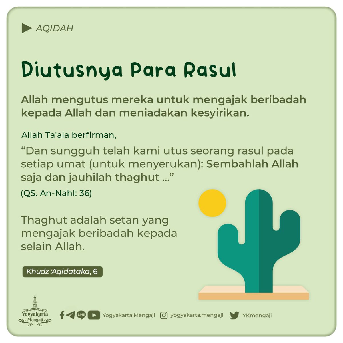 YkMengaji's tweet photo. 📱Akun Sosial Media Yogyakarta Mengaji
https://t.co/eropWVG5Ia
__________________________
Silakan disebarluaskan, semoga bermanfaat. https://t.co/z0ttugTB5E