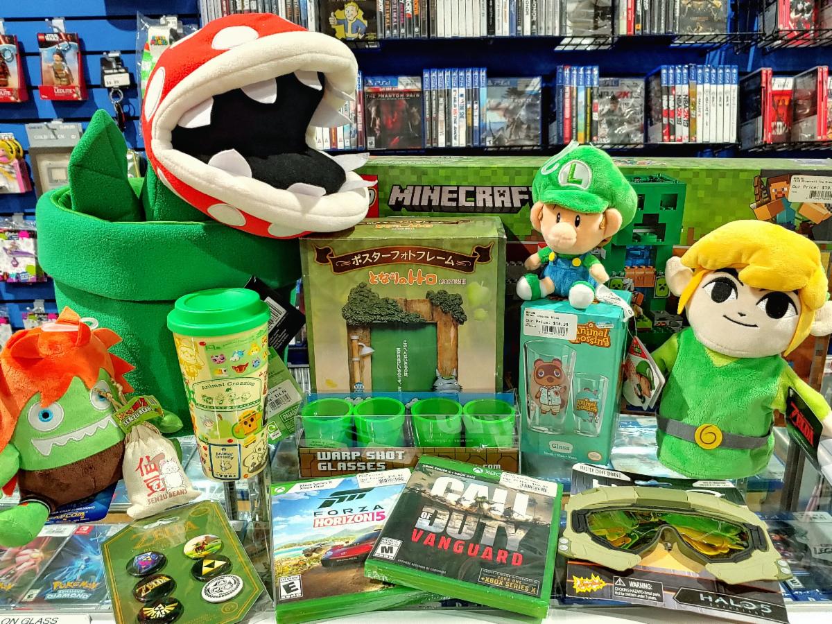 World8LA's tweet photo. March 17th-20th Celebrate #StPatricksDay at #World8LA &amp; get 25% Off #Green items in store!
Stop by &amp; find out what other items you can get 25% off of!

#SaintPatricksDay #SuperGreen #StPattysDay #World8 #Zelda #Link #WarpPipe #SaintPatrick #Xbox #Switch #Blanka #AnimalCrossing https://t.co/NFlAJxuSPw