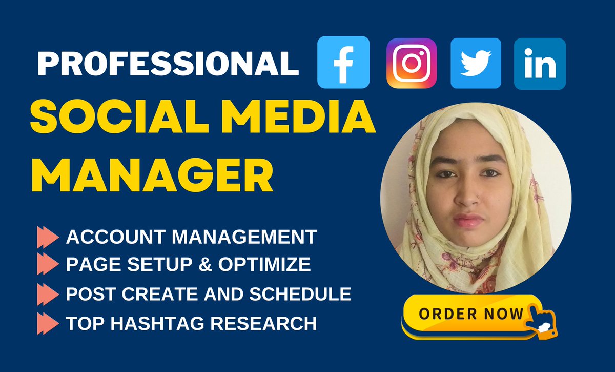 I will provide high-quality content for your feed,tailor-made to adapt to your brand or personal niche, schedule posts for the optimum time for your location, & use high-engagement hashtags for your niche.

https://t.co/FFx0dYjuIi

#Facebook #Instagram #Twitter #linkedin #YouTube https://t.co/Y831S6eZgk