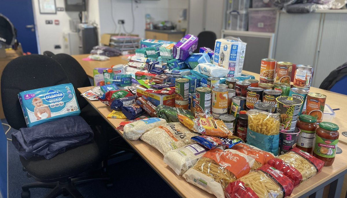 TheBlazeCricket's tweet photo. As a team we have been collecting food donations, these will be sent to Ukraine within the next few days to support those who have been displaced by the war. Our thoughts go out to the people of Ukraine, and we hope this can be of some help in these hard times. https://t.co/QF4Z17E1jo