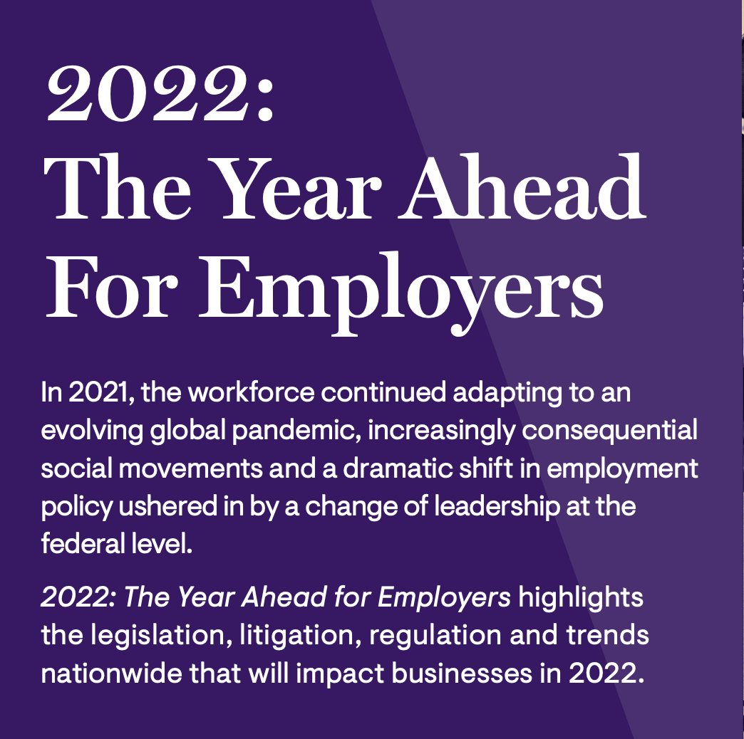 joe_dmh's tweet photo. Every year, the infamous union-busting law firm Jackson Lewis puts out a report titled "the year ahead for employers" - their assessments of where things are at and where things are going. good to know what the enemy is watching out for! a few highlights: https://t.co/NDFgFvWzU9 https://t.co/QkFxN1IL8y