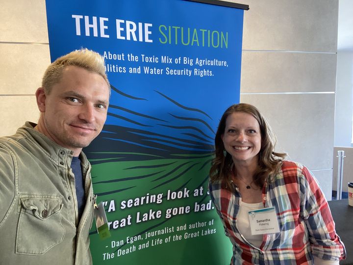 PlasticOceansUS's tweet photo. Yesterday was a great first day at the State of Lake Erie Conference, hosted by the @IAGLR. We're there promoting our new documentary, THE ERIE SITUATION, with the film's director, @davidjruck, and our Director of Education, Samantha Pickering on hand to chat. #GreatLakes https://t.co/HqUy5SrfTA