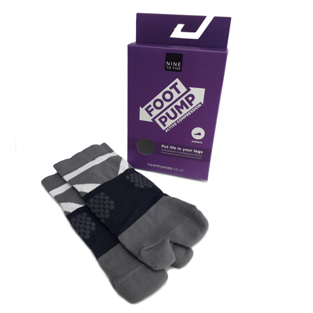 NINE TO FIVE Foot Pump Socks offer you optimum venous #foot pump function (moving blood away from the feet and lower limbs back to the heart) using an innovative combination of compression and #toe pockets that support your foot’s natural function. https://t.co/sii8q8MVu3