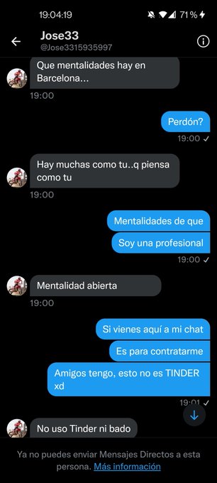 No me hag&aacute;is &eacute;stas cosas en serio os lo pido porfavor 🙏🏻 No se&aacute;is as&iacute; con una profesional, nosotras ya