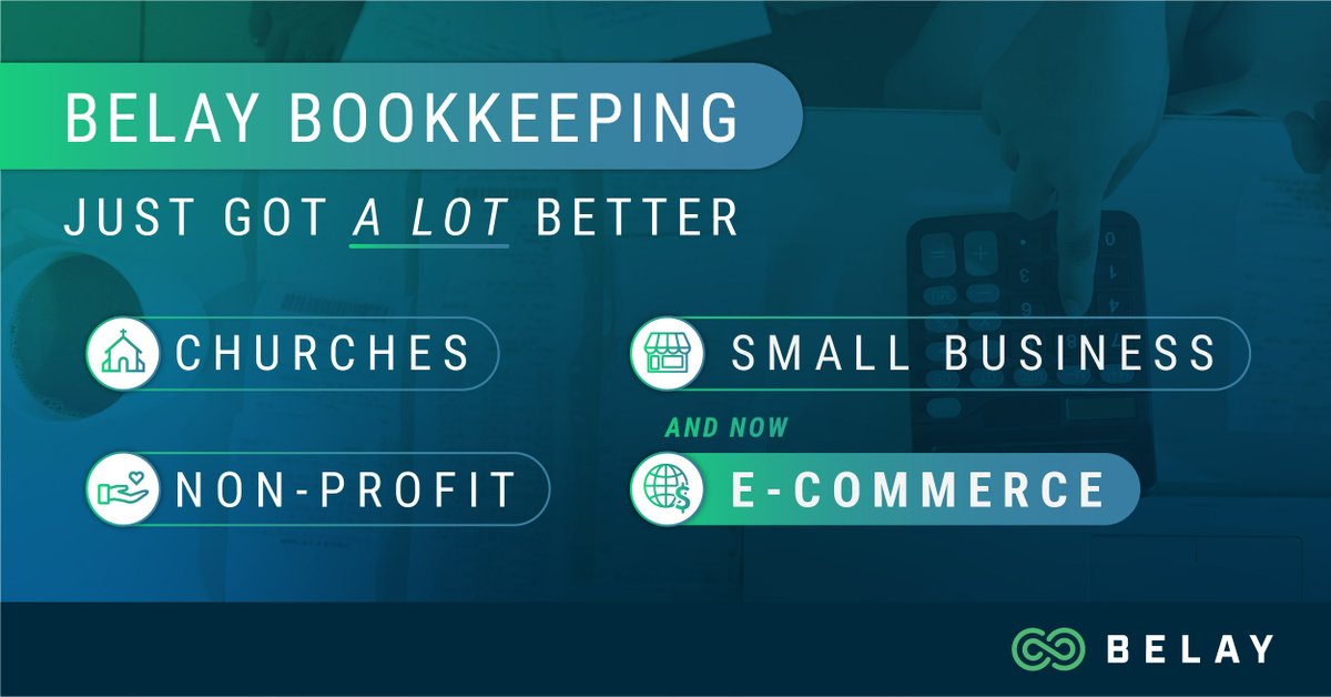 belay_solutions's tweet photo. We’re proud to announce the addition of e-commerce support to our bookkeeping service line! Our BELAY Bookkeepers can now import and categorize your e-commerce transaction data for deeper insights into your financials.

Learn more: https://t.co/5l0fgCnZzg

#bookkeeping #eCommerce https://t.co/BjQvZVutOt