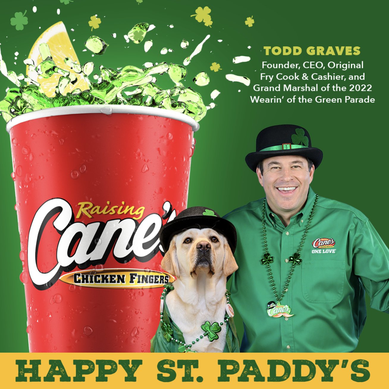 Raising Cane's on Twitter "Happy St. Patrick's Day! Green Lemonade is