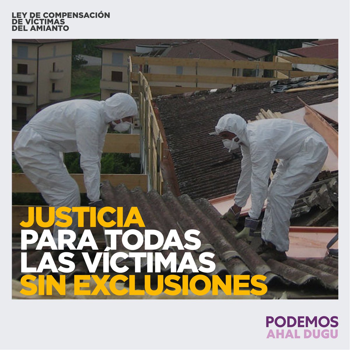 📄 Hoy hemos iniciado la ponencia para la ley del fondo de compensación para las víctimas del amianto.

No vamos a renunciar a las peticiones de las víctimas. No podemos defraudarlas. No hay justicia sin que se compense a TODOS los afectados.