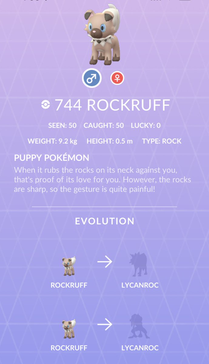 JBruno81's tweet photo. Throwing in the towel on #RockruffRaids 50/50 w/ no shiny #PokemonGo #PokemonGoRaids #Rockruff #Shiny https://t.co/0iwp1mXbgt