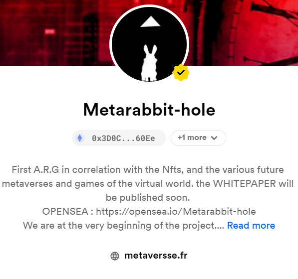 metarrabit_hole's tweet photo. Uptade for Rarible name https://t.co/TpbsMzIiPS