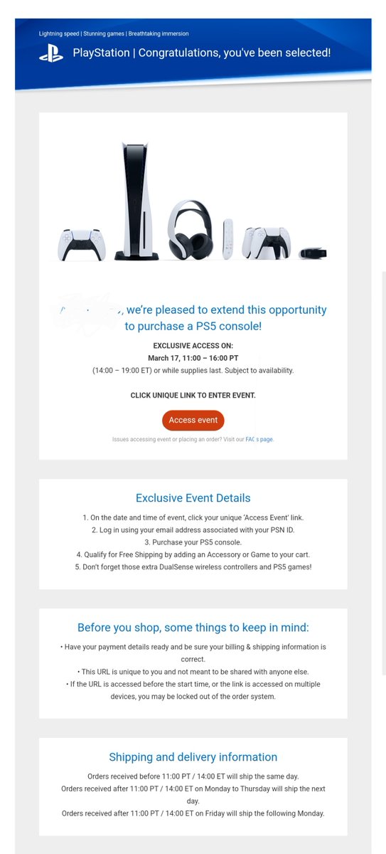 AcemanX69's tweet image. What is the point of sending out invites if we can't even have the page load??? #Sony #PlayStation5 @Sony @AskPlayStation @PlayStation