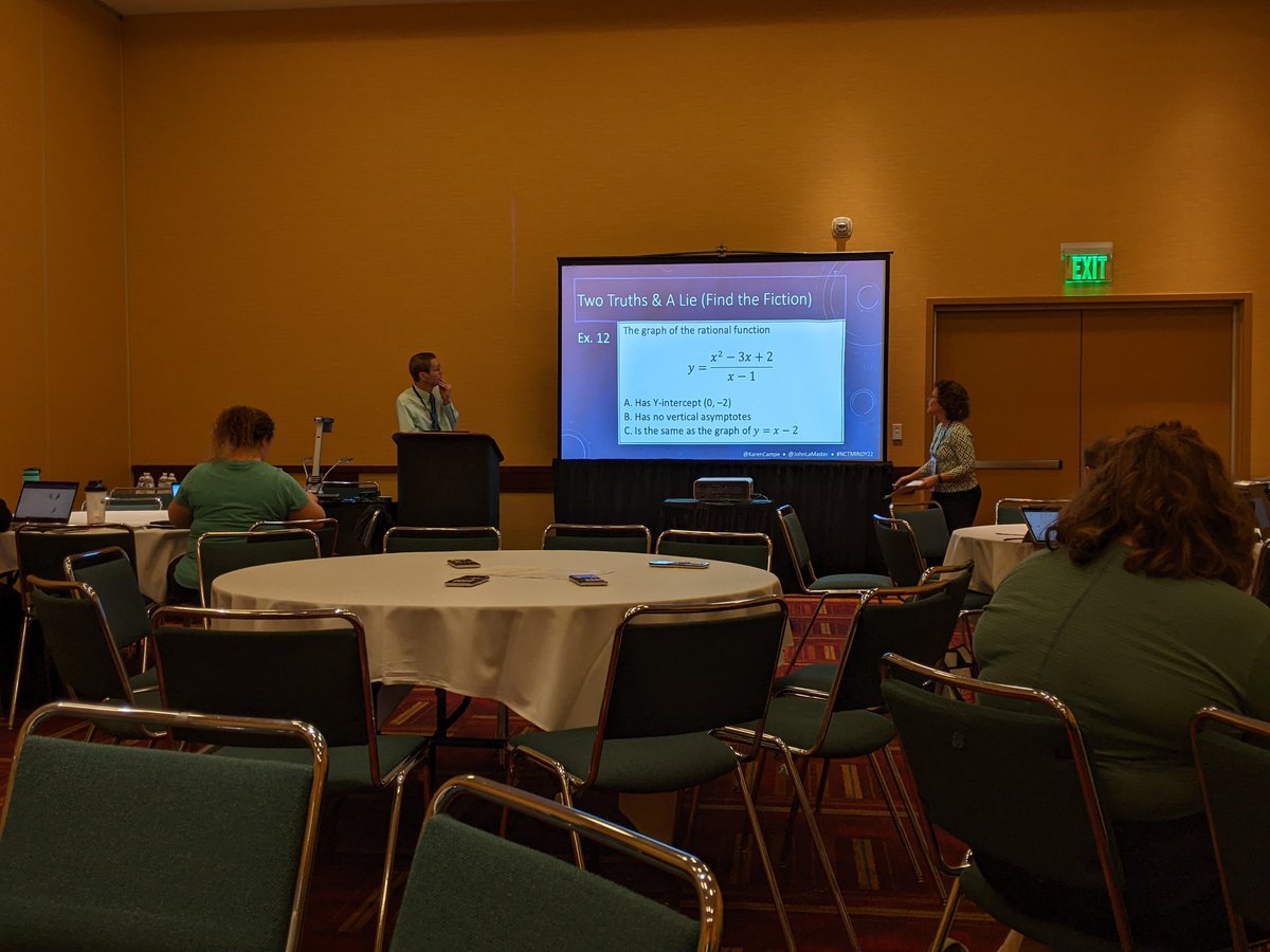 BreurBreur's tweet photo. Wow, so many inquiry strategies with technology by @KarenCampe and @JohnLaMaster #NCTMINDY22 https://t.co/hnPbQHC84T