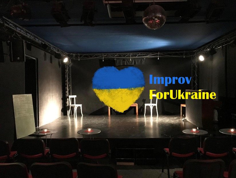 BuehnenRausch's tweet image. Am Samstag (19.03., 19h) veranstalten wir die SolidaritätsImproshow #ImprovForUkraine. Ab 19 Uhr treten vier Stunden lang mehrere Gruppen auf. Alle Einnahmen werden gespendet. #Improistgeil #BühnenRausch #WeStandWithUkraine #BühnenRausch