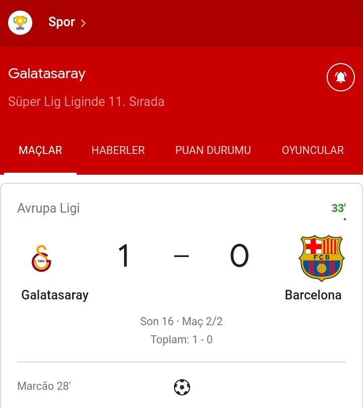 alcheraderler's tweet photo. Süpersin cimbom böyle devam
marcao
#GSVSBARCA https://t.co/Um8vt35LKS