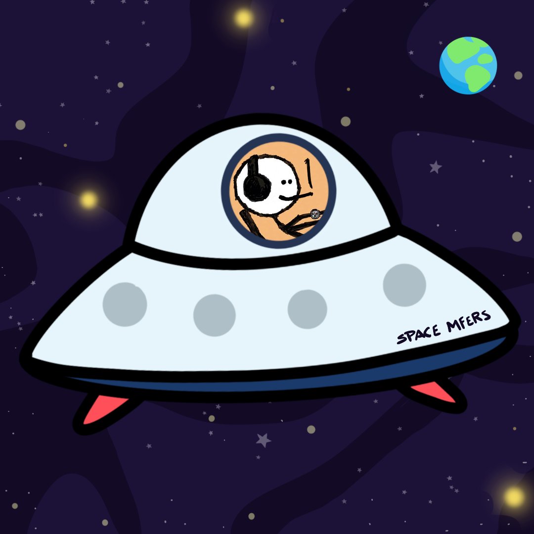 SpaceMfers's tweet photo. Had to put daddy @sartoshi_nft in a spaceship too 🪐❤️🚀 https://t.co/NiRZyYwQub