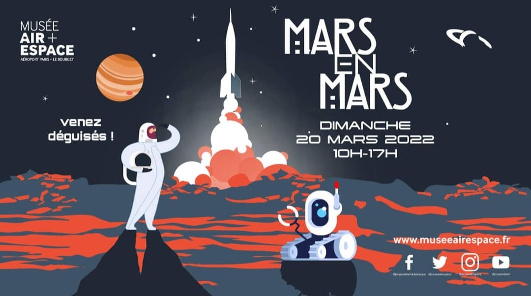 TristanDEQUAIRE's tweet photo. J - 3 ⏱️ avant l'évènement #MarsEnMars au @MuseeAirEspace ! Et si on parlait des fameux "canaux" martiens...
https://t.co/UDITyZVGsd
#DestinationMars
#DestinationMAE ✈️🚁🚀 https://t.co/7wjHeGJitL
