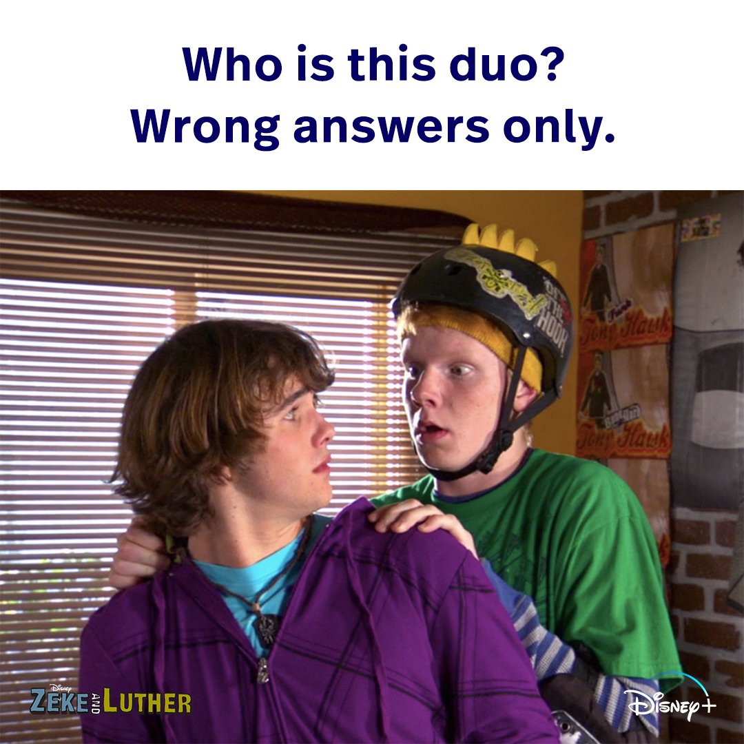 Best answers get liked. Zeke and Luther, now streaming on #DisneyPlus.
