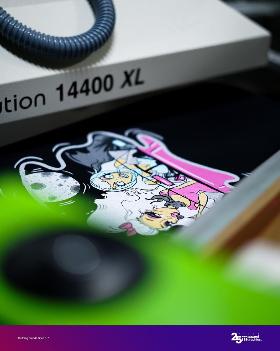 apparelgraphics's tweet image. Knowing we’re only as good as the last shirt pulled off press pushes us to challenge our own standards and practices.

Graphic tee seen here for @trixiemattel x @katya_zamo collab. Simply 🔥