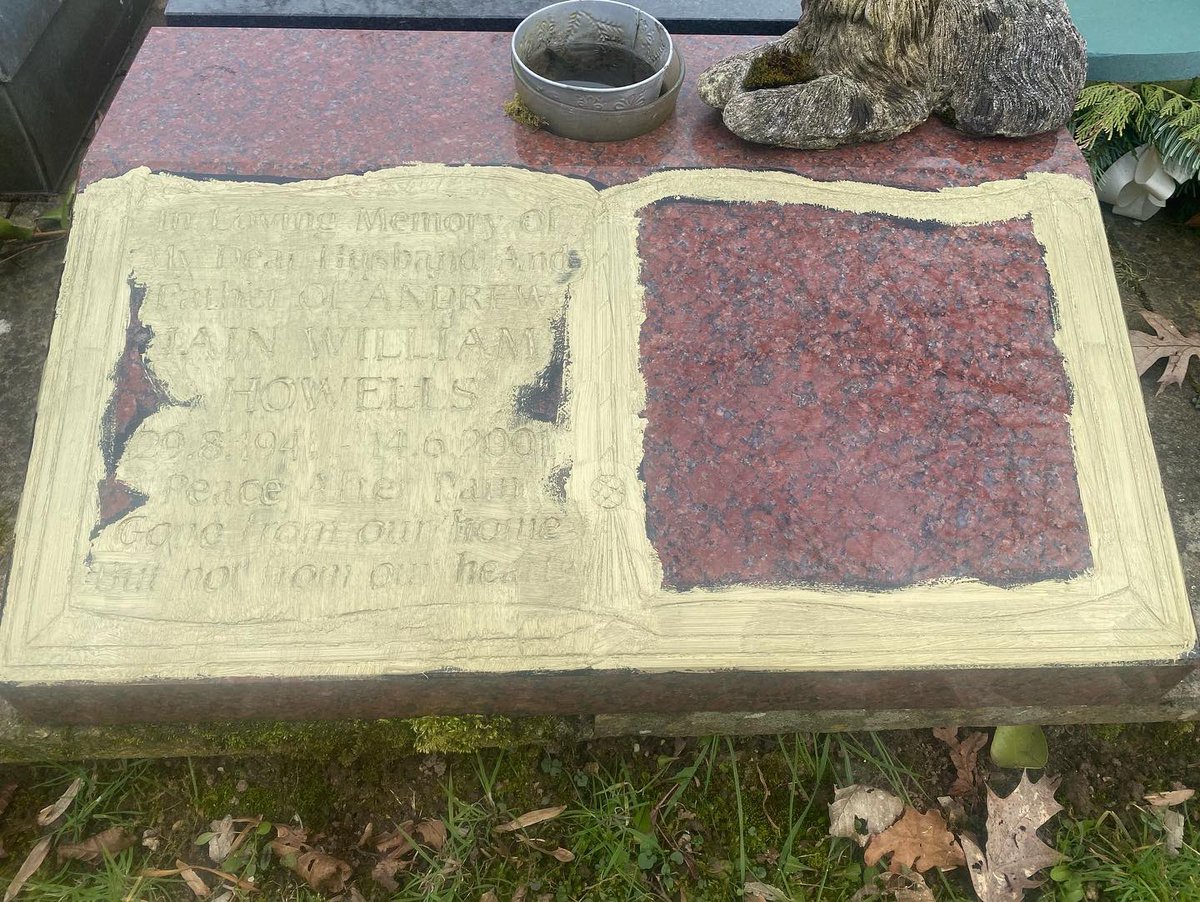 Graveone's tweet photo. Remembering You Grave Tending, tending graves across the uk either scheduled visits or one off deep cleans #grave #gravestone #marble #granite #nationwide https://t.co/FQLlJJvkkh