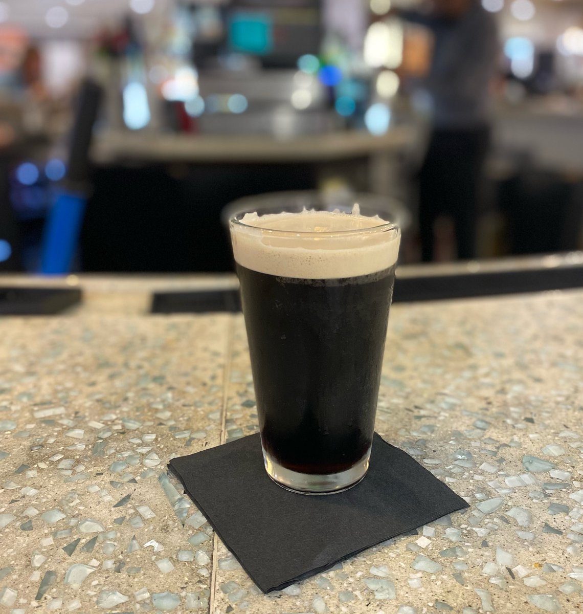 Pint of black on my way through Atlanta. Happy St. Patrick’s day.