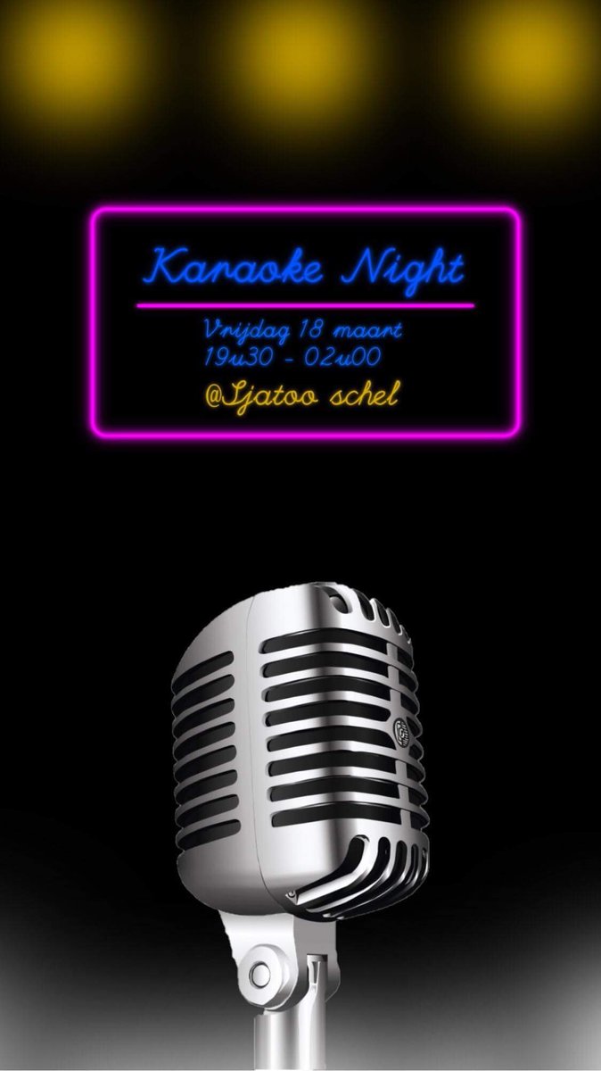 Zin in een feestje? Kom dan 18 maart langs op onze fantastische karaoke🎙🍻