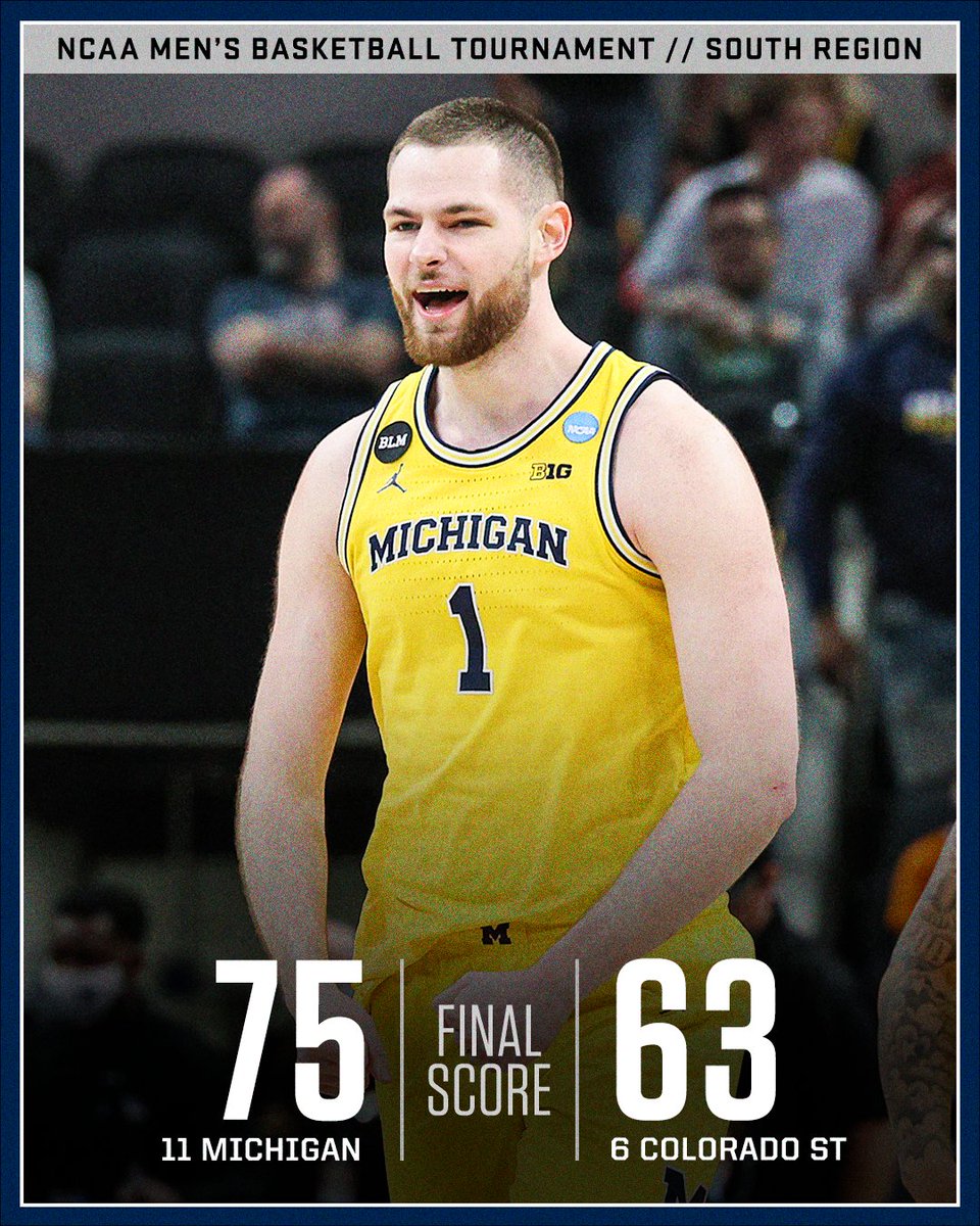 11-seed <a href="/umichbball/">Michigan Men's Basketball</a> roars back from 15 down to beat 6-seed Colorado State 😤