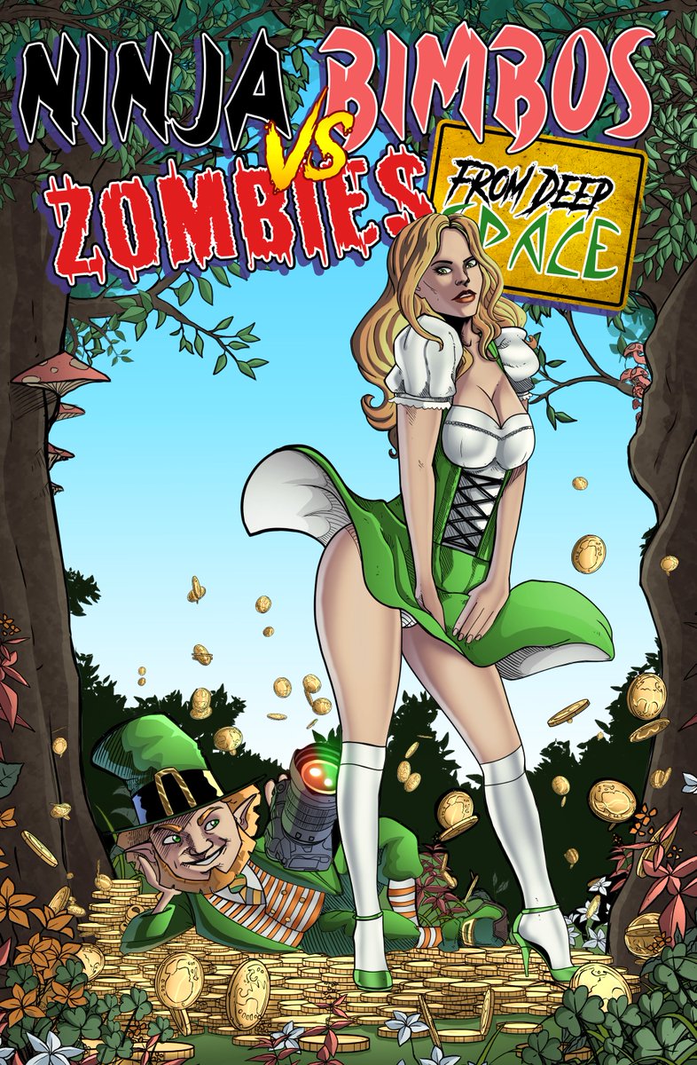 atrocitypress's tweet photo. Available TODAY our St. Patrick's Day cover with a bit of a cheeky homage to Marilyn Monroe!  You don't want to miss this one by @Fernand73858962 ! https://t.co/zxqOAKngDA