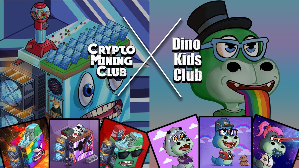 DinoKidsClub's tweet photo. 🎁 Dino Kids Club x Crypto Mining Club #GIVEAWAY! 🎁

Prizes:
🏆 Crypto Mining Club 20X WL

Must:
1️⃣ Follow 
@CryptoMiningLLC &amp; @DinoKidsClub 
2️⃣ Like &amp; RT
3️⃣ Tag 3 Friends! 

Join 🔗: https://t.co/rbLa4QjzJW

⏰ 48 HR - 20 Winners!

#NFTGiveaway #NFTCommunity #NFT https://t.co/ztQj9ph6AN