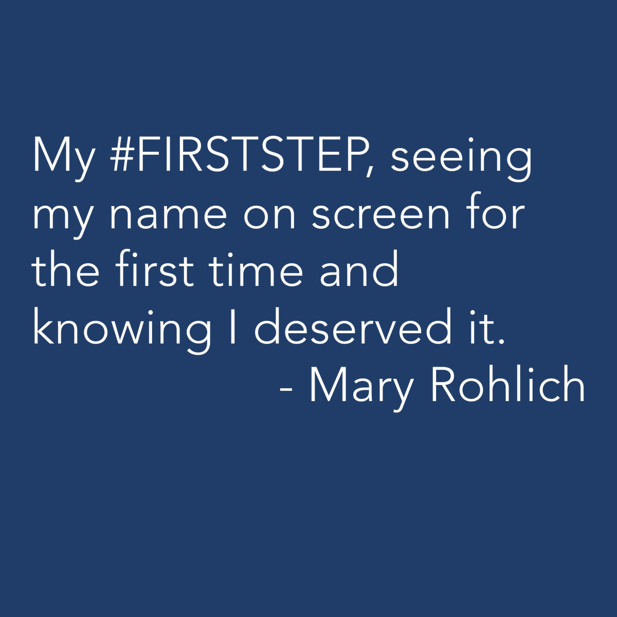 thousandmilespr's tweet photo. Mary Rohlich shares her #firststeps. Mary's produced HORRIBLE BOSSES, IDENTITY THIEF, GLEASON, WRESTLE and served as executive producer for ATYPICAL on @netflix. She's the head of film/TV for @priyankachopra's Purple Pebble Pictures. @rohlich https://t.co/oTU4mr59F8