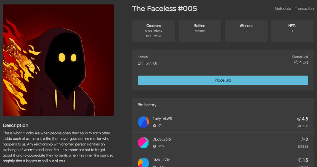 faceless_public's tweet photo. There are 15 minutes left until the end of the auction.

Auction link: https://t.co/RUR5I9Rnqr https://t.co/YnyfLd02Aq