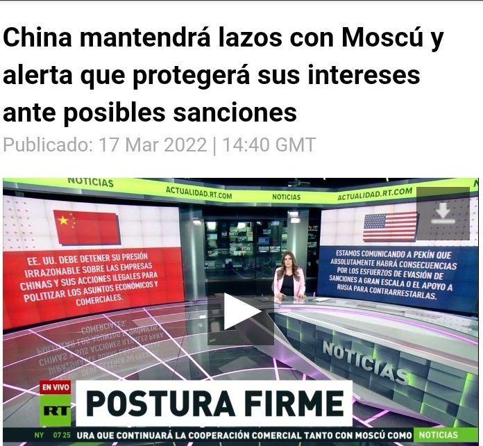 📢 Pekín reitera que protegerá sus legítimos intereses y mantendrá la cooperación comercial y económica tanto con #Rusia como con #Ucrania mediante el respeto mutuo.