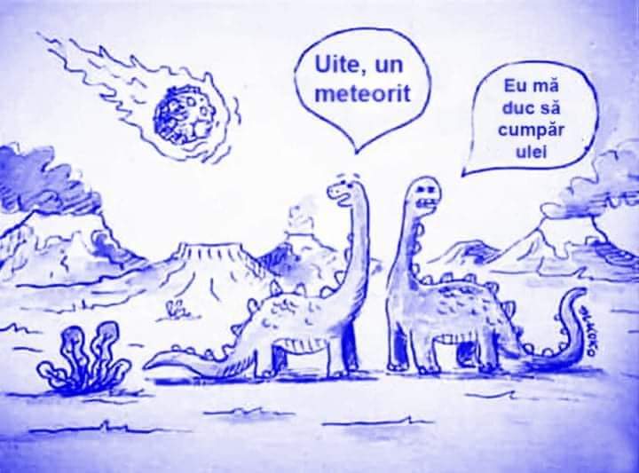 dinozauri meteorit ulei