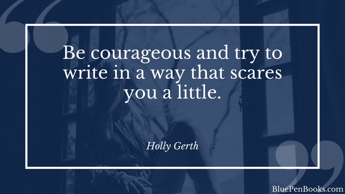 VGriffinAuthor's tweet photo. Be courageous and try to write in a way that scares you a little.
- Holly Gerth
#writingcommunity #writerslife
https://t.co/8vVsKqH25K https://t.co/brnw9cHNKU
