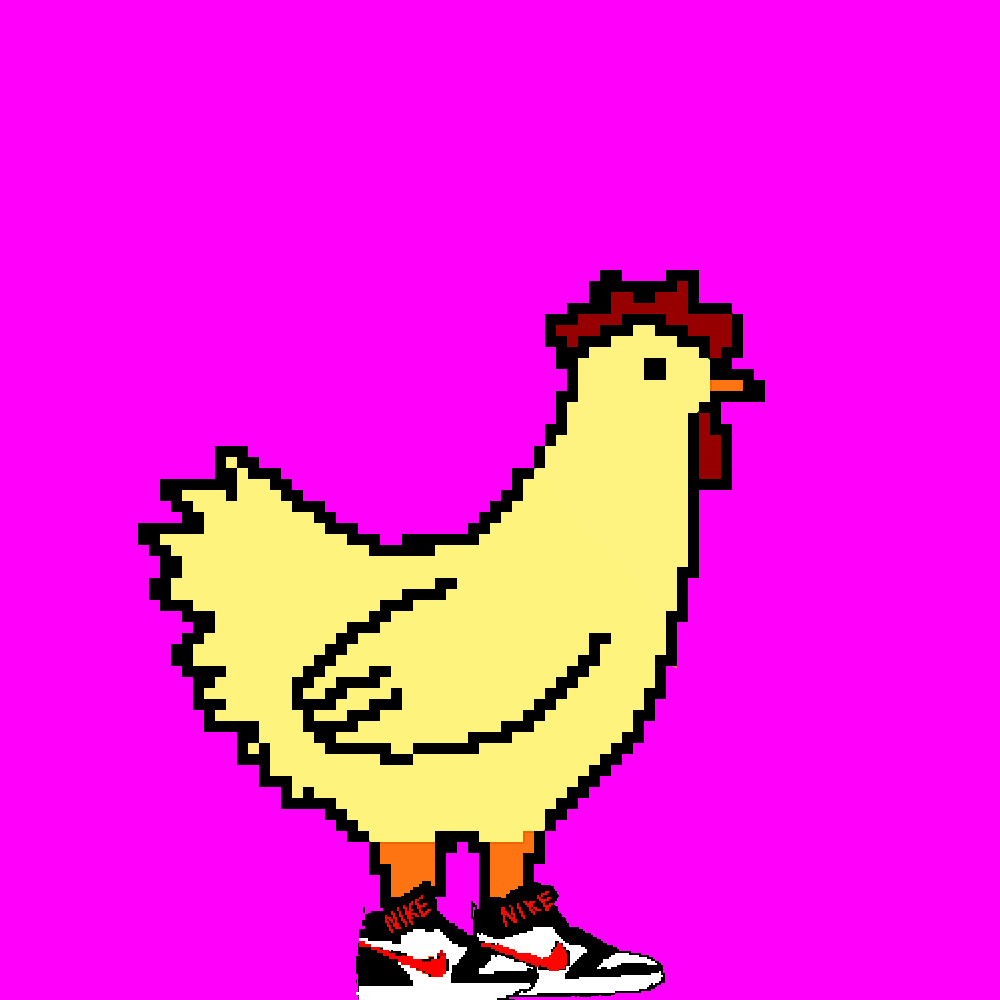 PixChicken with Nike's Sneakers for sale😵❤️ chicken which has big future✊open link, click favorite and buy NFT🫡 become first collector which will have modern collection of pixChicken❤️🫣

Price: 0.011 ETH💸
#NFT #NFTCommmunity
#pixelart 

opensea.io/assets/matic/0…