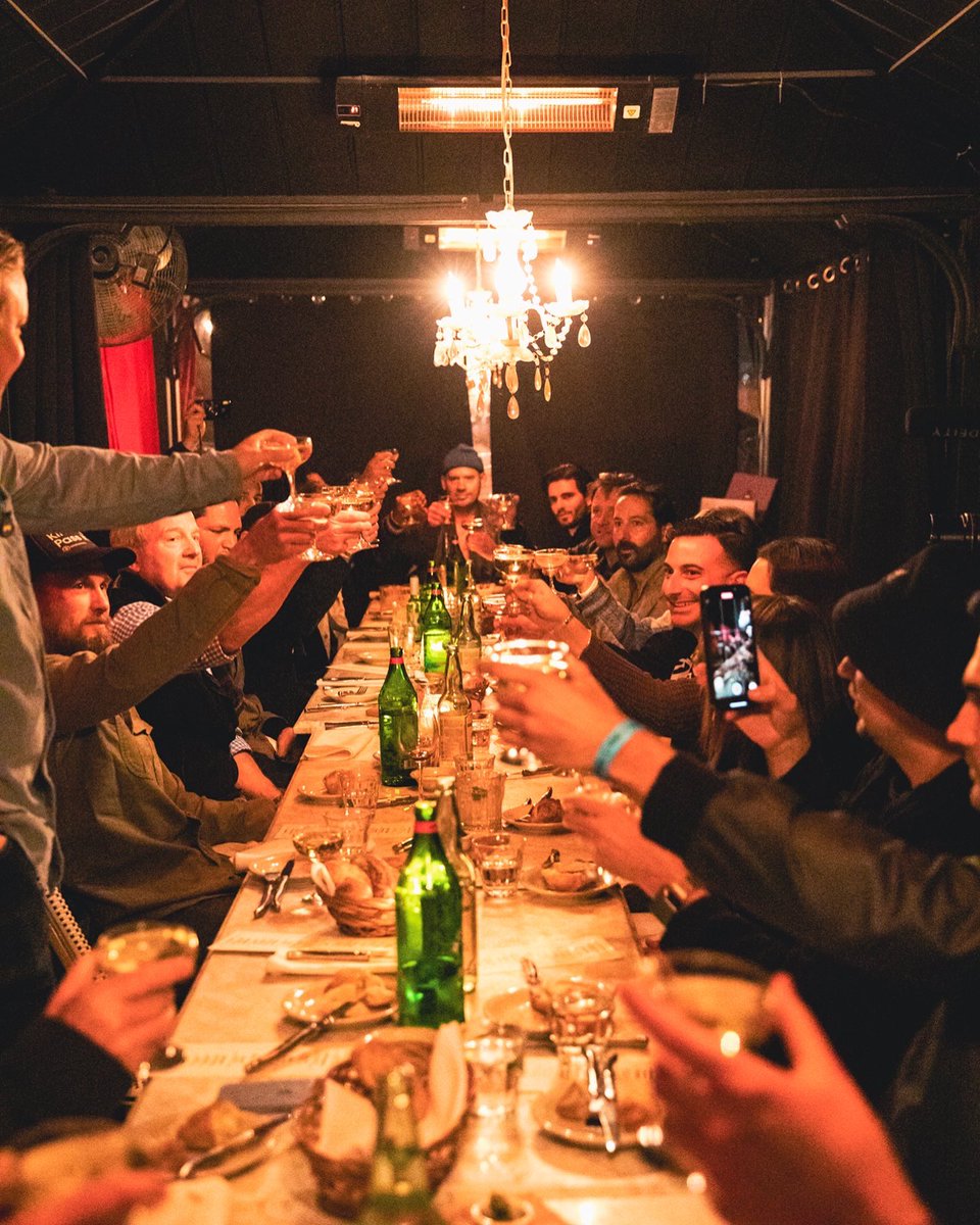 Kreatrco's tweet image. I think we are still hungover from our Launch Artist Dinner that went down at Justine's Brasserie @justinesbrasserie in Austin, Texas last Thursday. 📸 @d_maddux #joinkreatr #heretodestroy