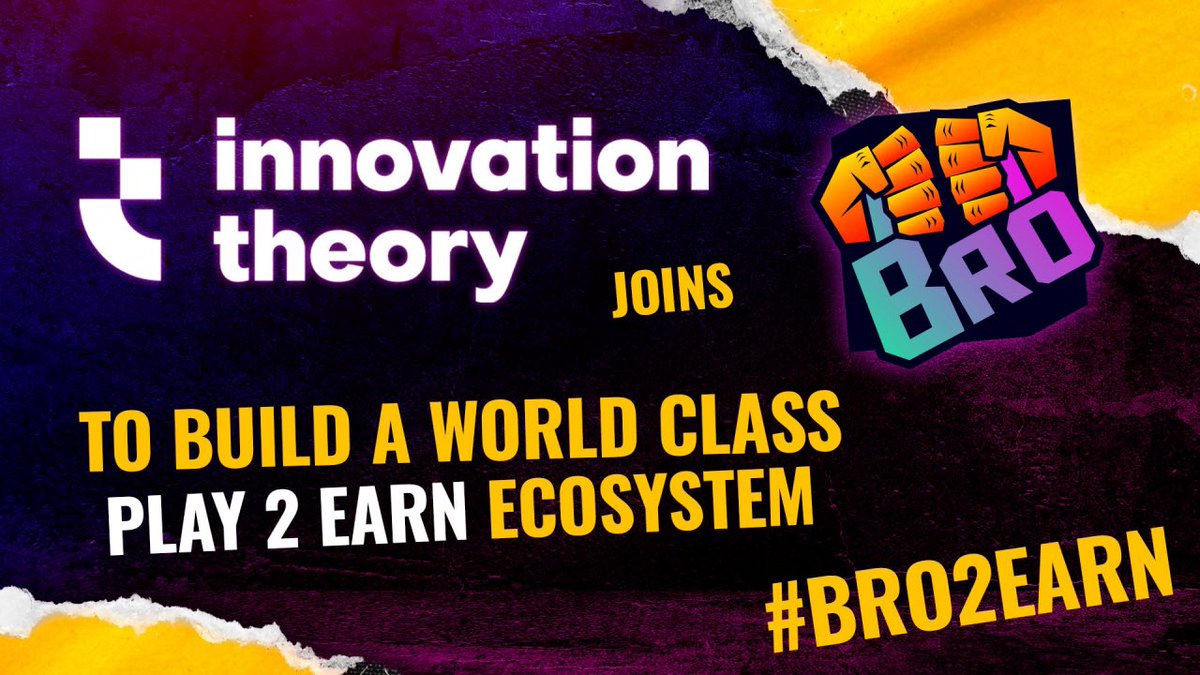 brotoken_'s tweet image. Excited for the next phase of $BRO. The BRO team has hired innovation theory to help build out our #BRO2EARN game. 

Full roadmap coming soon! #BEBRO