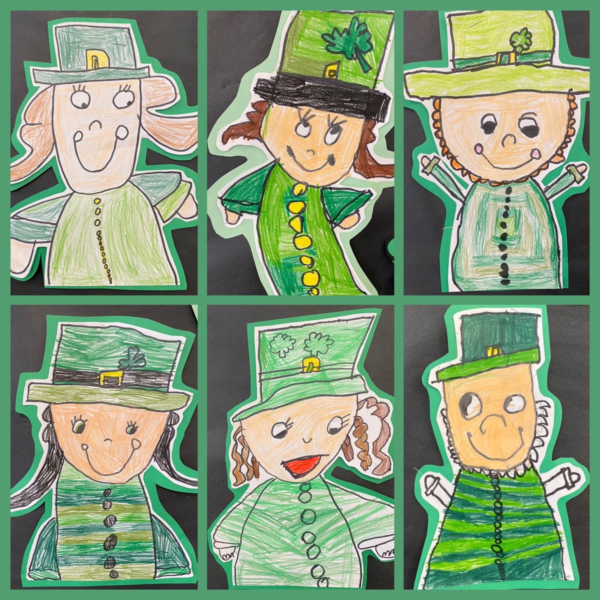 MsSalkeld's tweet photo. We feel so lucky in kindergarten! Lucky to be able to do the monkey bars and cartwheels, lucky to have a fun family, lucky to have 2 cats, lucky to get chocolate in lunch, lucky to have lego and lucky to love our family so much! @SouthPointeEIPS🍀🍀🍀 https://t.co/C8J6ZmXIxM